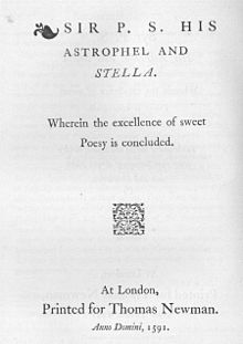 Philip Sidney Astrophil and Stella Philip Sidney Astrophil and Stella