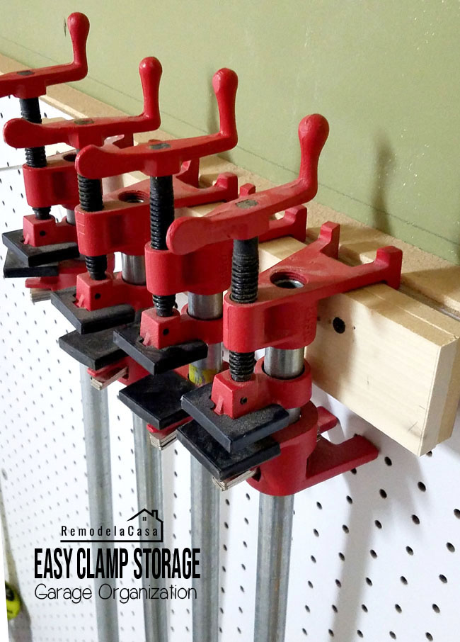 how to easily and safely store clamps