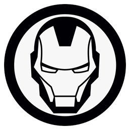 logo iron man face