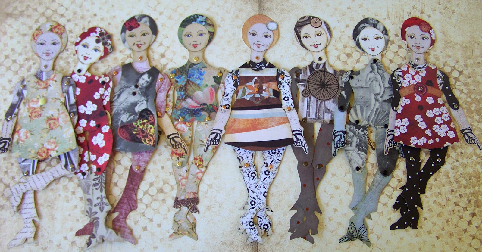 Jointed paper doll making marathon