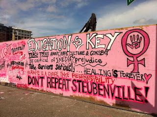 Consent Is...Don’t Repeat Steubenville Mural