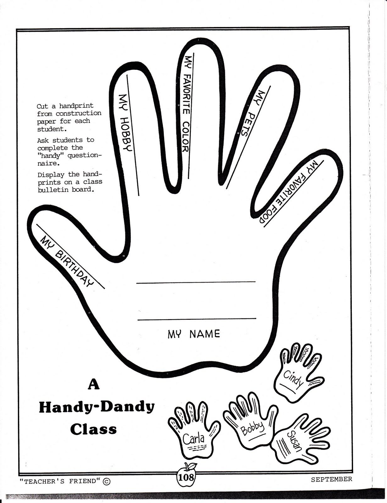 Teacher’s Market: More of first week of school printables