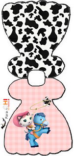 Sherif Callie: Invitaciones para Imprimir Gratis. Tarjeta con forma de vestido de Sherif Callie.