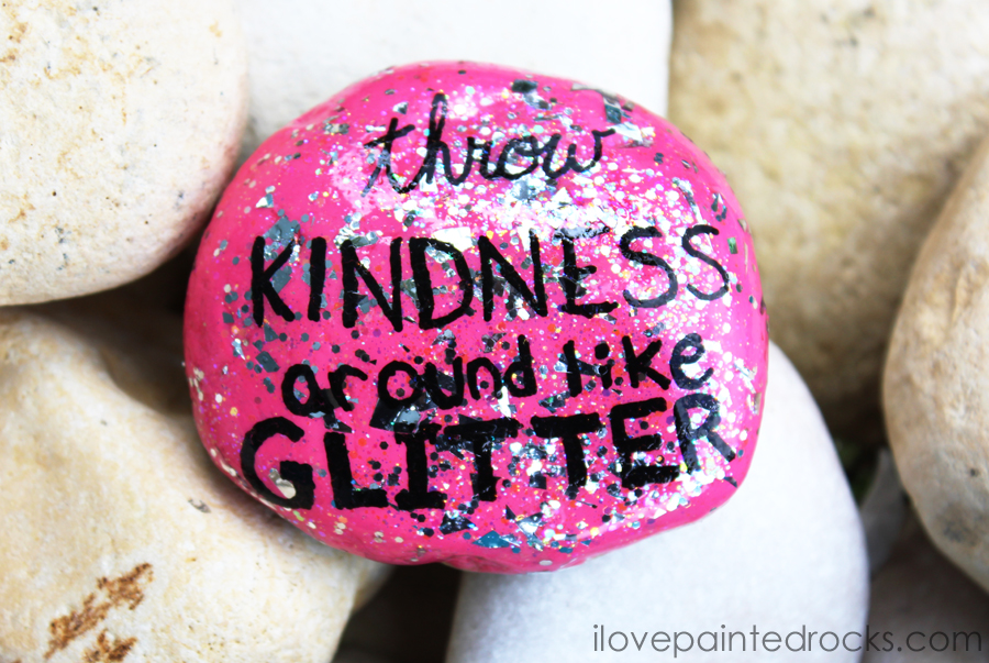 how to do glitter painted rocks the right way and the wrong way