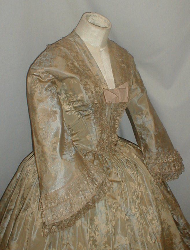 All The Pretty Dresses: Lovely Pale Green 1850's Dress