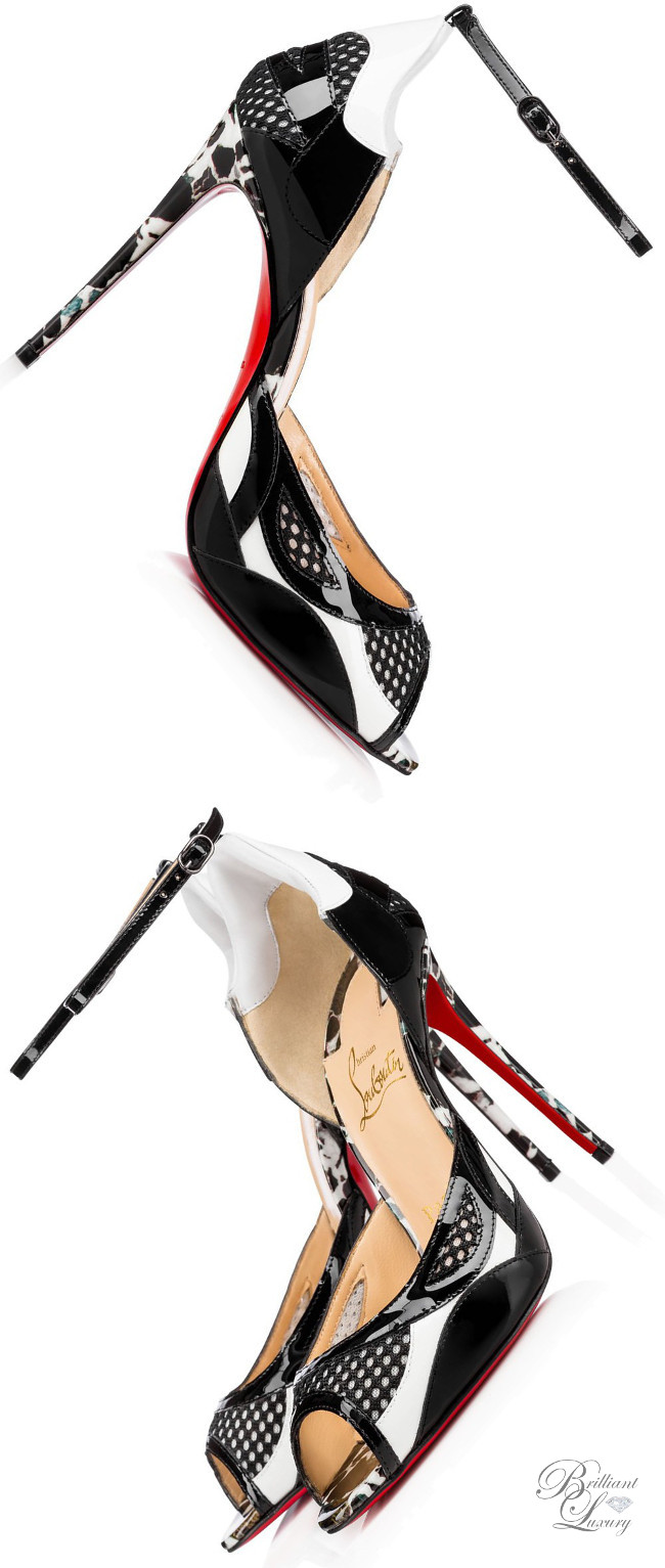 Brilliant Luxury by Emmy DE ♦ Christian Louboutin 'Discodeporte' Patent/Resille