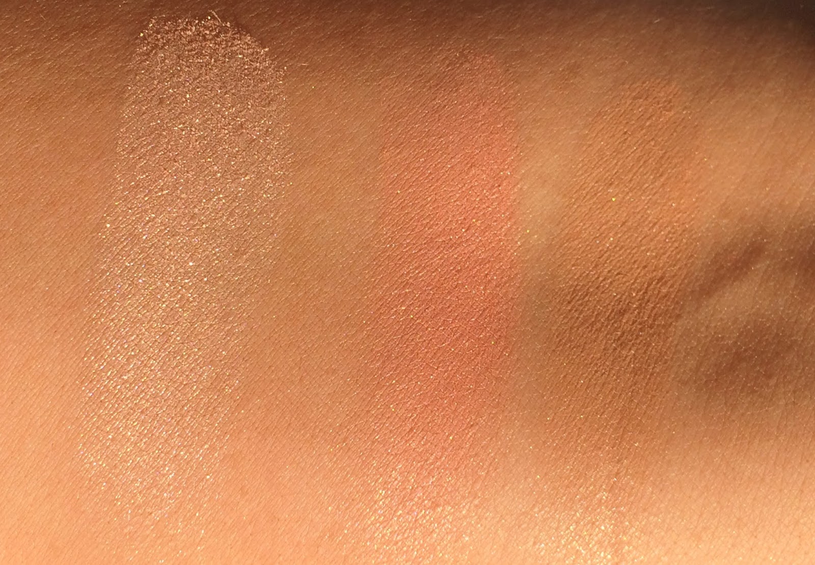 Too Faced Sweet Peach Glow Palette Swatches