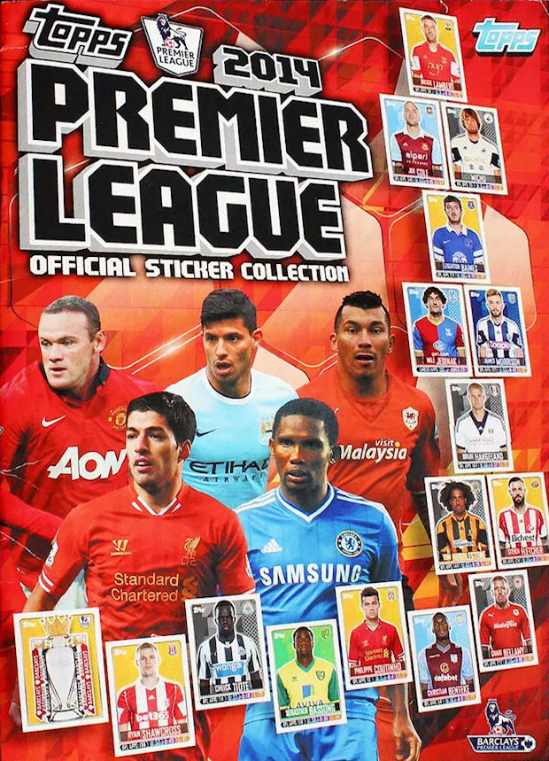 Brand New Empty Album & 6 Stickers Free UK Postage Topps Premier League 2013 