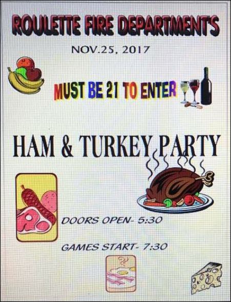 11-25 Ham & Turkey Party, Roulette VFD