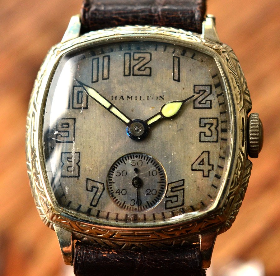 アンティーク HAMILTON (ハミルトン)14KGF アールヌーボー 機械式手巻き腕時計アンティーク時計 | RIP CORD