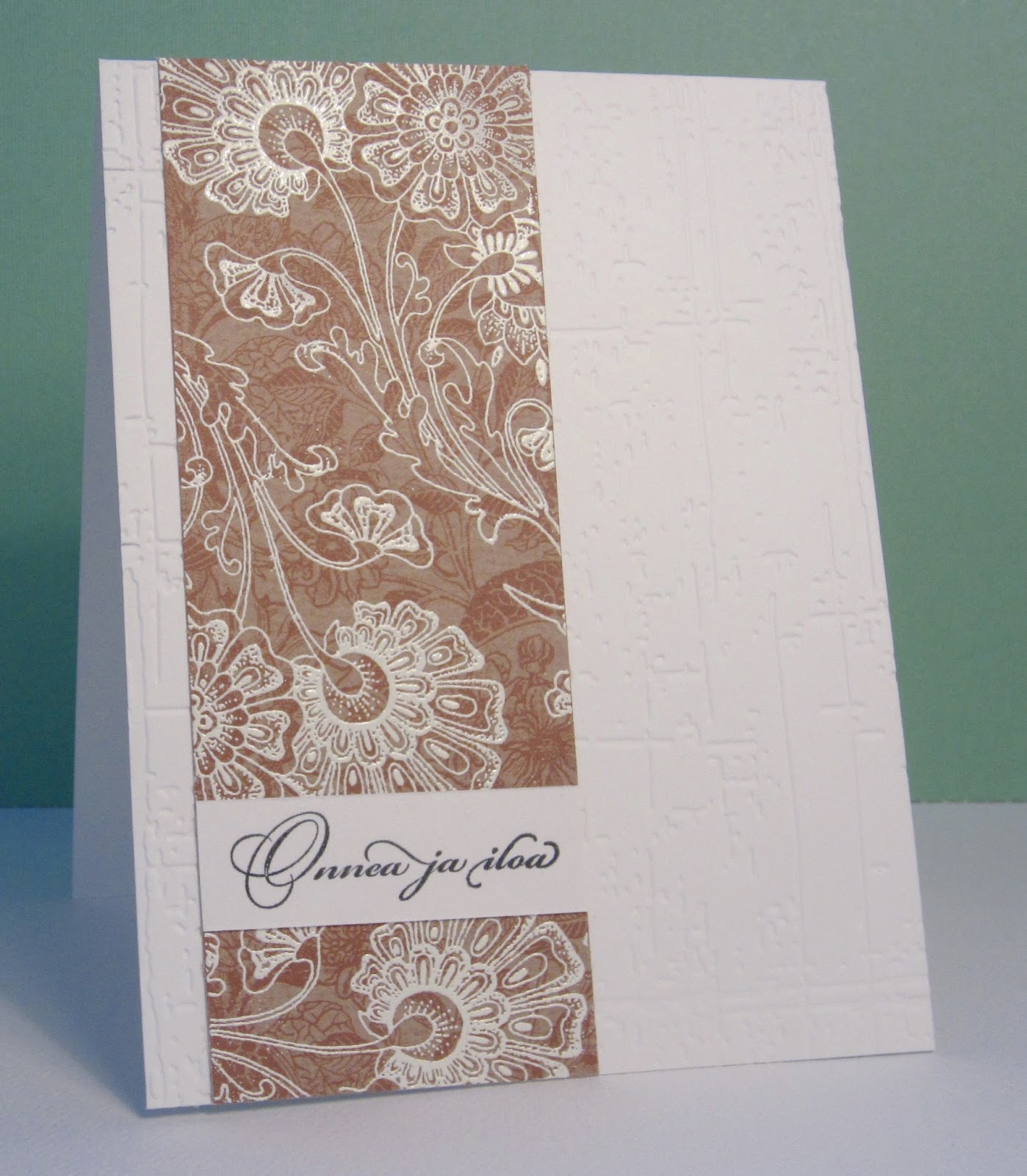 Nonni's Handmade Cards Using Designer Paper CAS Style