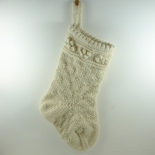 hand knit stocking wool roving cream white