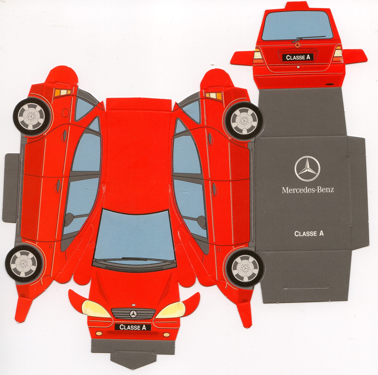 Mercedes Benz Vehicle Papercraft Template Paper Model Car Paper Car ...
