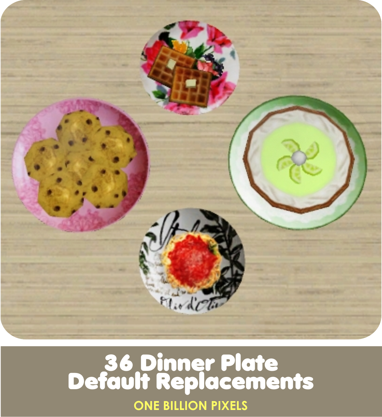 36 Dinner Plate Default Replacements One Billion Pixels