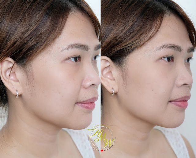 before and after photo of Flormar Wet & Dry Compact Powder Review by Nikki Tiu of www.askmewhats.com