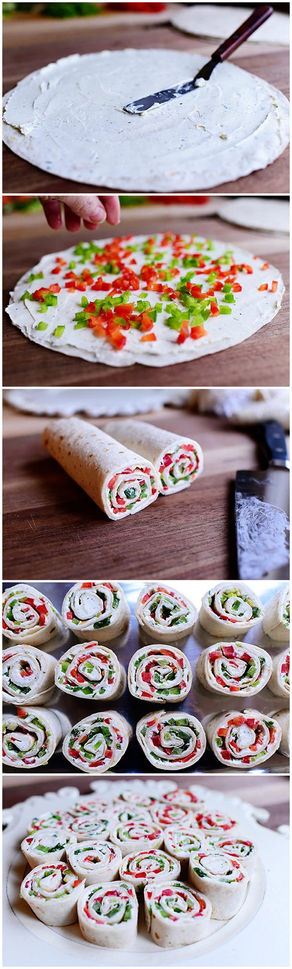 Christmas Tortilla Rollups