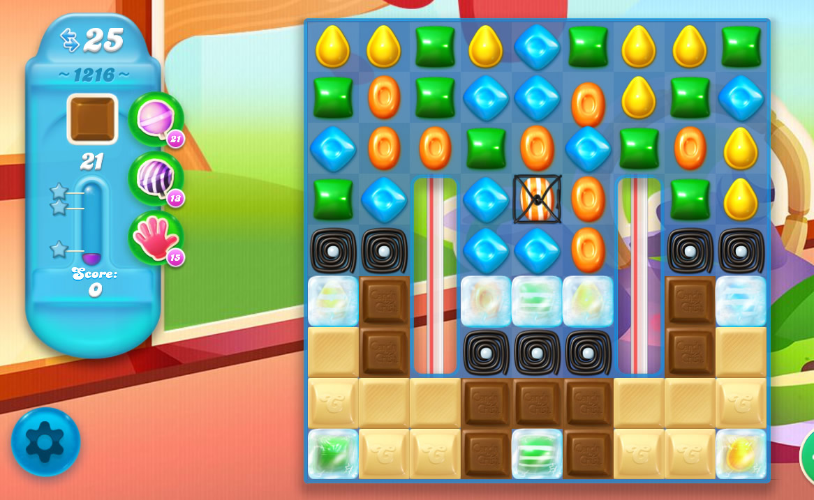 Candy Crush Soda Saga level 1216 Candy Crush Soda Saga level 1216