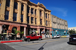 The Strand historic stone buildings on the Strand in Galveston