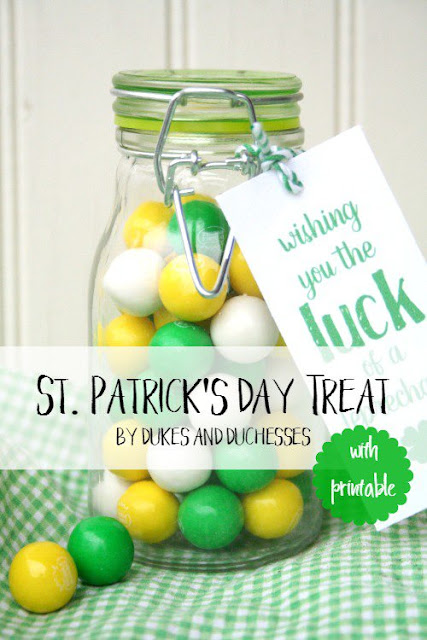 st patricks day treat with printable