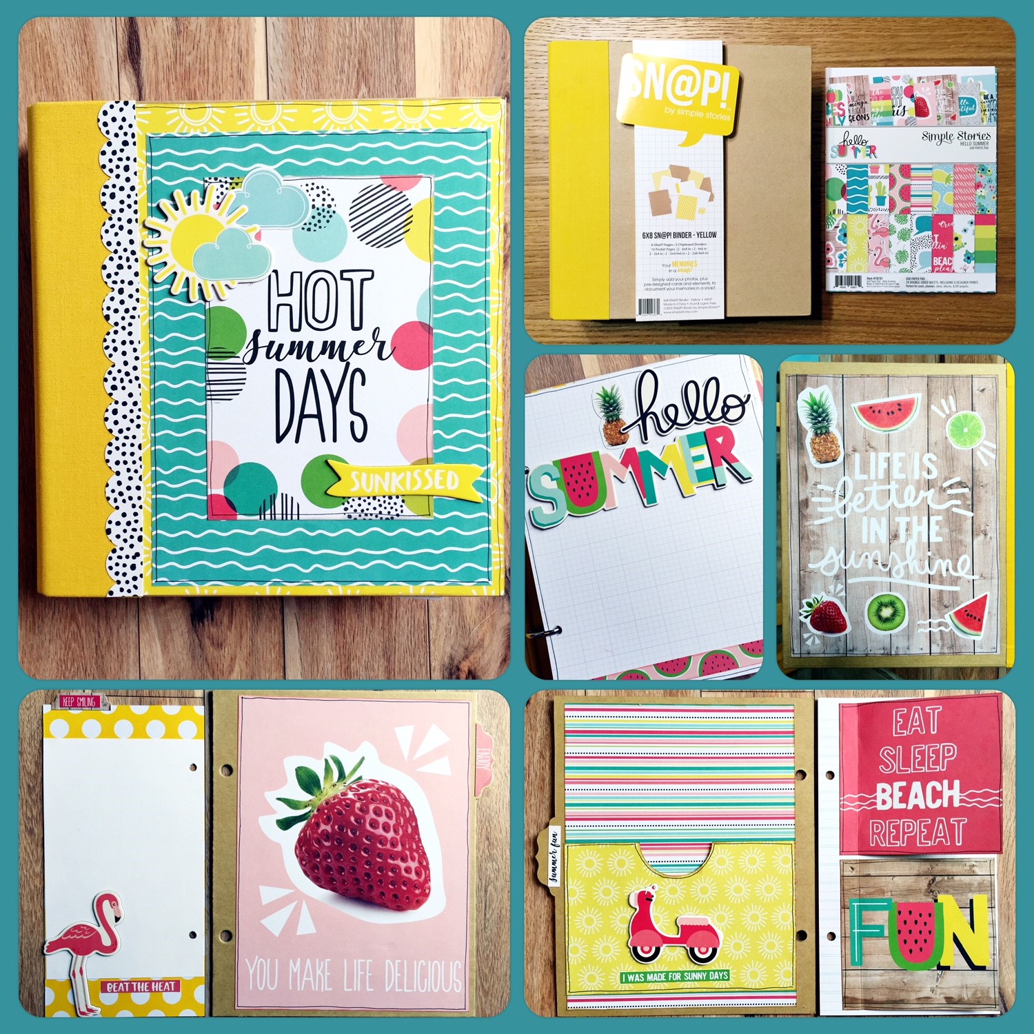 Scrap Shotz Snap Shotz Simple Stories Hello Summer Binder Kit!