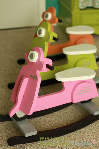 scooter a bascule en bois