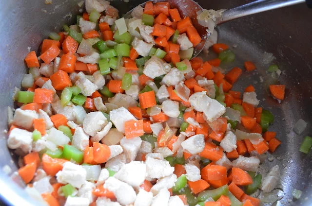 Chicken-Or-Turkey-Casserole-With-Garlic-Cheddar-Biscuit-Crust-Carrots-Celery-Garlic.jpg