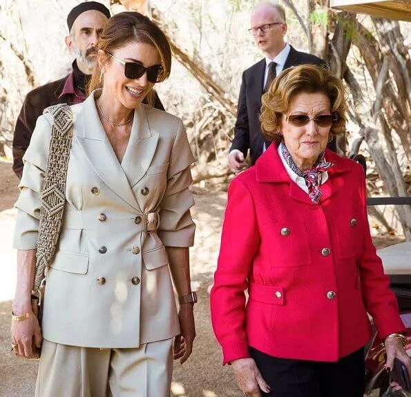 The King and Queen of Norway, King Abdullah and Queen Rania, visited the Baptism Site on the Jordan River Bethany