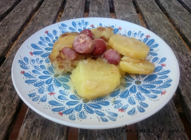 Patatas con longaniza (tradicional o Crock-Pot) - Reto Color y Sabor de Temporada