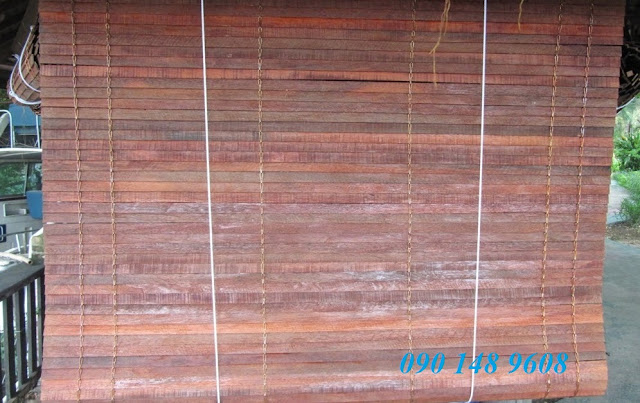 Mẫu màn sáo gỗ ngoài trời