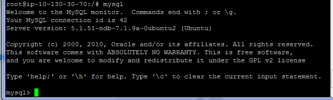 exit mysql ubuntu
