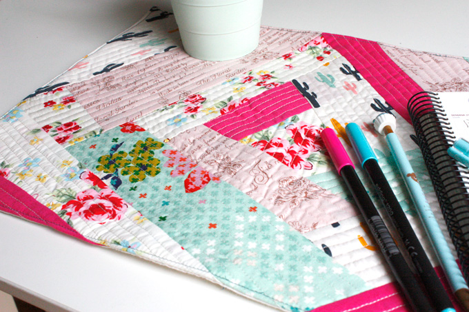 Como hacer un mantel individual en Patchwork con la técnica Quilt as you go