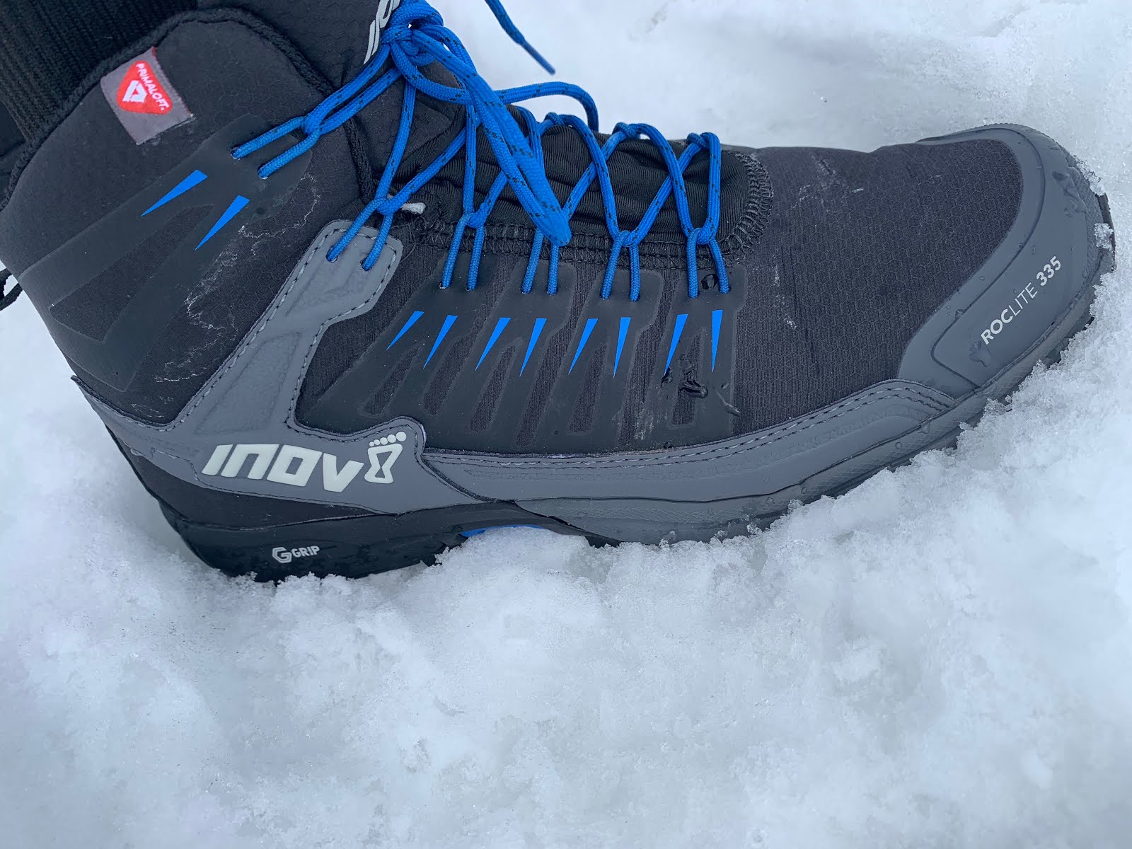 Inov8 Mens Roclite 335 Trail Running Boots Black Sports Outdoors Water Resistant 