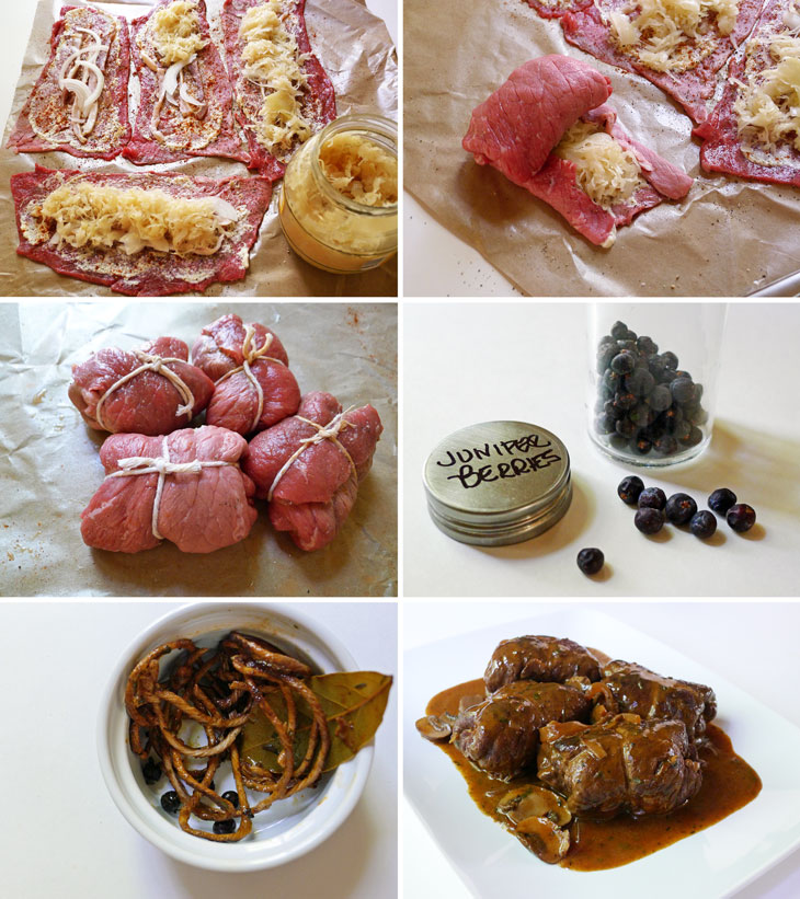 Cooking Weekends: Rouladen filled with Sauerkraut
