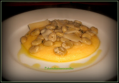 polentina con fave e pecorino