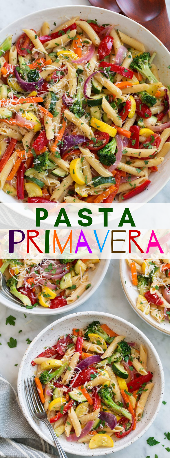 Pasta Primavera #vegetarian #versatile Pasta Primavera #vegetarian #versatile