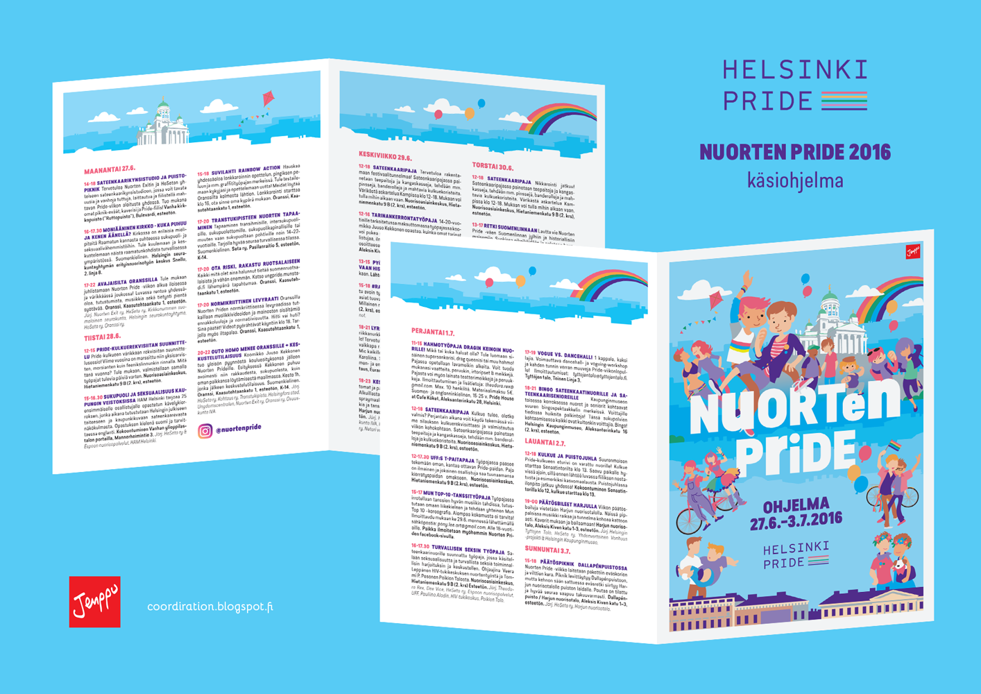 event program layout