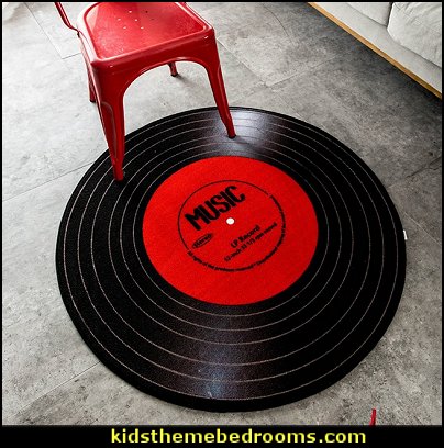 Retro creative album round carpet Music bedroom decorating ideas - rock star bedrooms - music theme bedrooms - music theme decor - music themed decorations - bedding with musical notes - music bedroom decor - music themed bedroom wallpaper - music bedrooms - music bedroom design - music bedroom accessories - music decor for walls - band decorations rock and roll - rock themed bedrooms - music bedding - music pillows - music comforters - music murals - Retro creative album round carpet Music bedroom decorating ideas - rock star bedrooms - music theme bedrooms - music theme decor - music themed decorations - bedding with musical notes