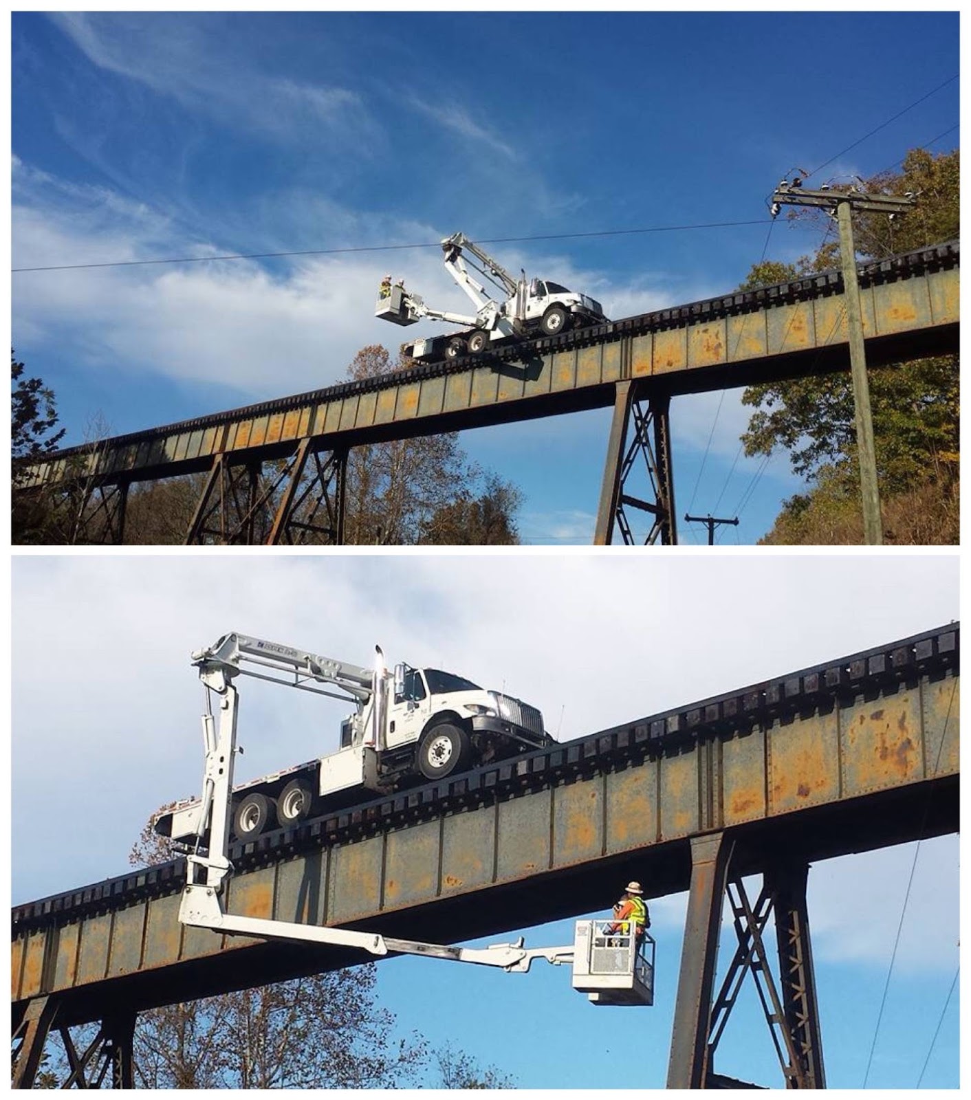 transpress nz special rail bridge maintenance truck