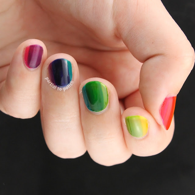 OPI Color Paints Rainbow Horizontal Gradient