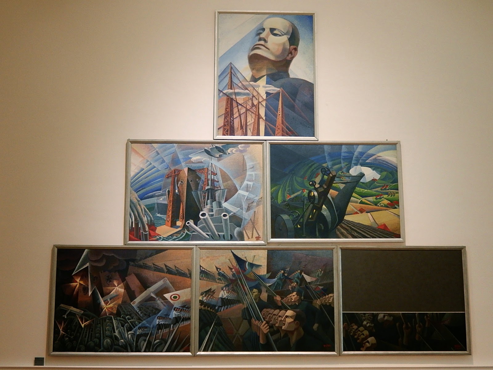 Art Contrarian FascistEra Paintings on Display in Rome
