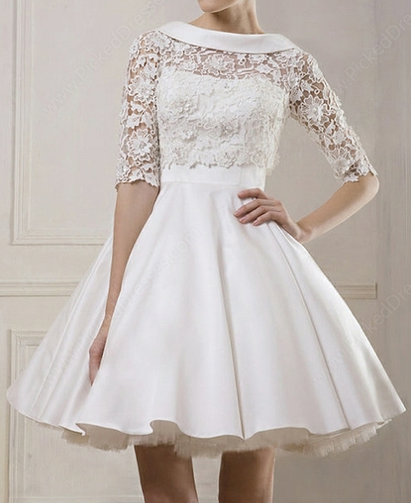 http://www.pickeddresses.com/satin-ball-gown-bateau-short-mini-lace-wedding-dresses-p842.html