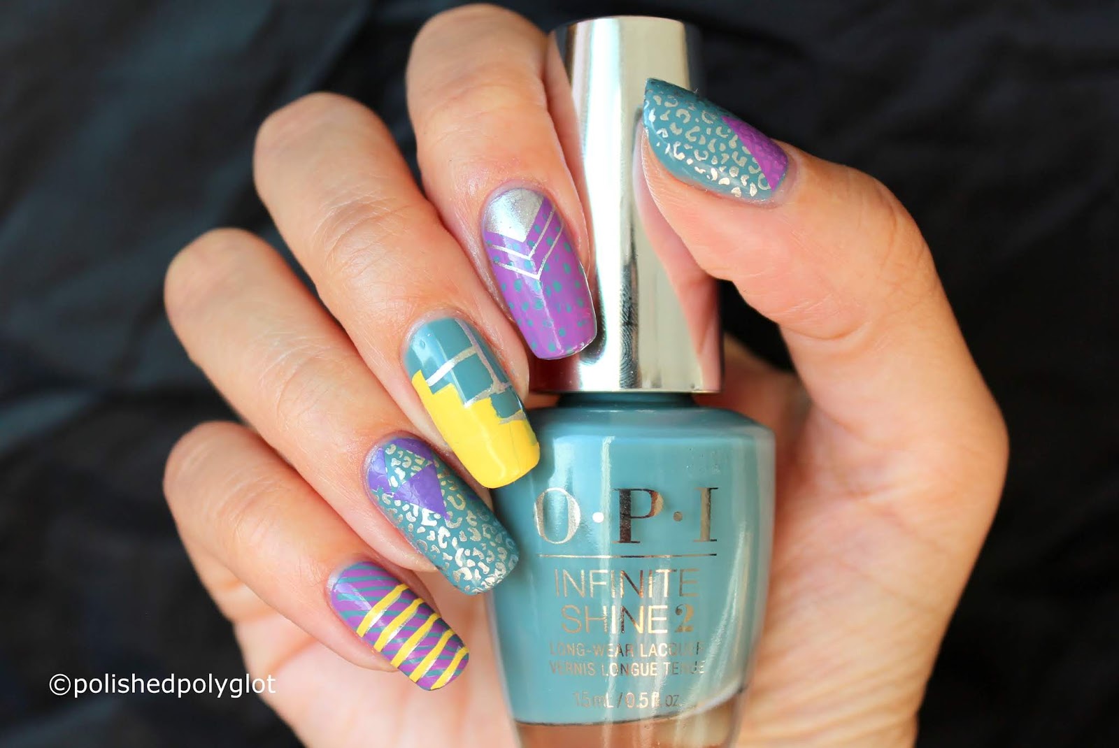 Nail Art │ 1980's Fall Fashion Trend Inspired Manicure / Polished Polyglot