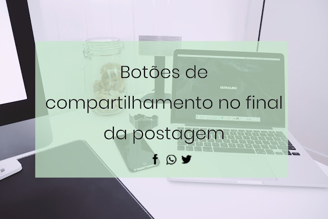 #MundoDaBlogosfera: Botão de compartilhamento no Blogger #MundoDaBlogosfera: Botão de compartilhamento no Blogger