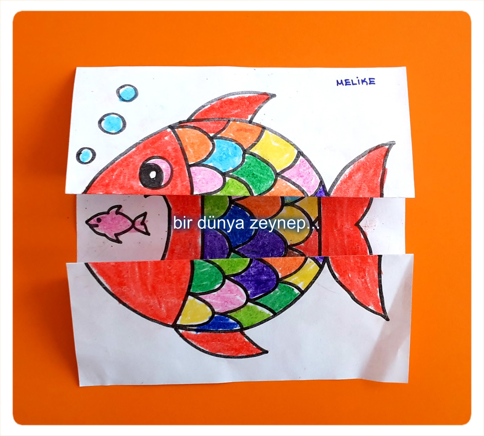 bir dünya zeynep . . . kırmızı balık kaç kaç ) Arte, Arte em papel