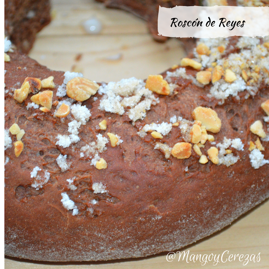 Roscón de reyes de chocolate