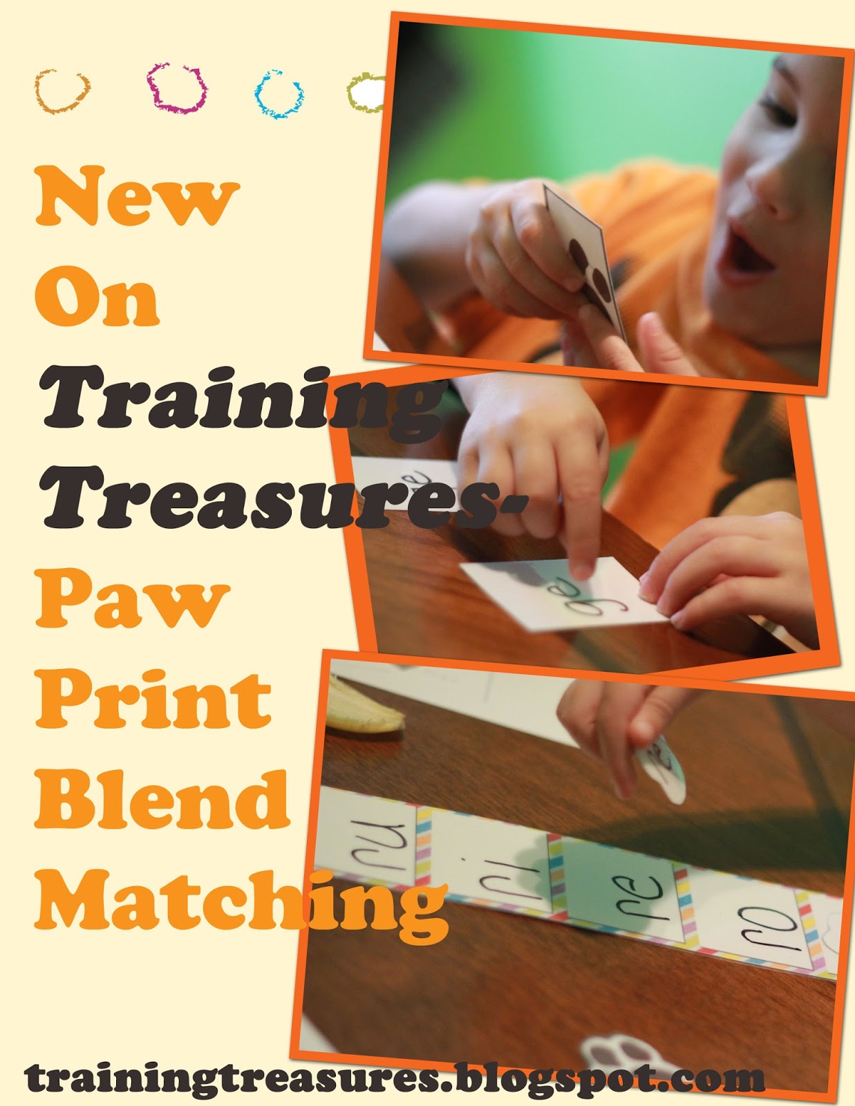 Training Treasures Paw Print Blend Matching training-treasures-paw-print-blend-matching