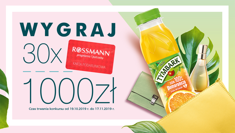 Wygraj kartę podarunkową Rossmann o wartości 1000 zł Konkurs