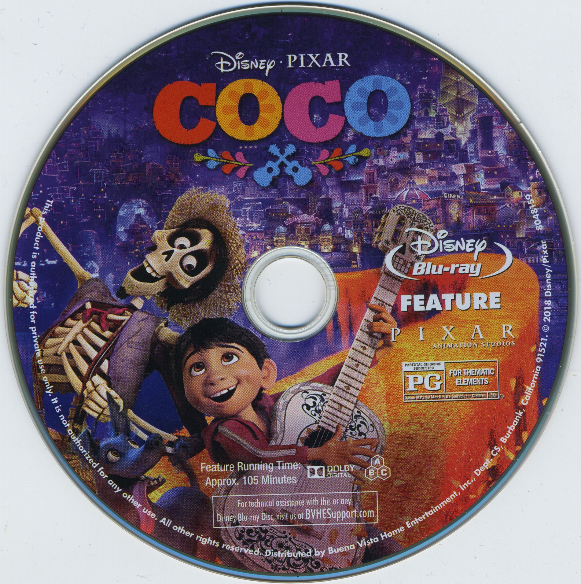 Coco Bluray Label - Cover Addict - Free DVD, Bluray Covers 