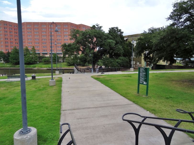 Houston in Pics Allen's Landing erstwhile Houston port on Buffalo Ba