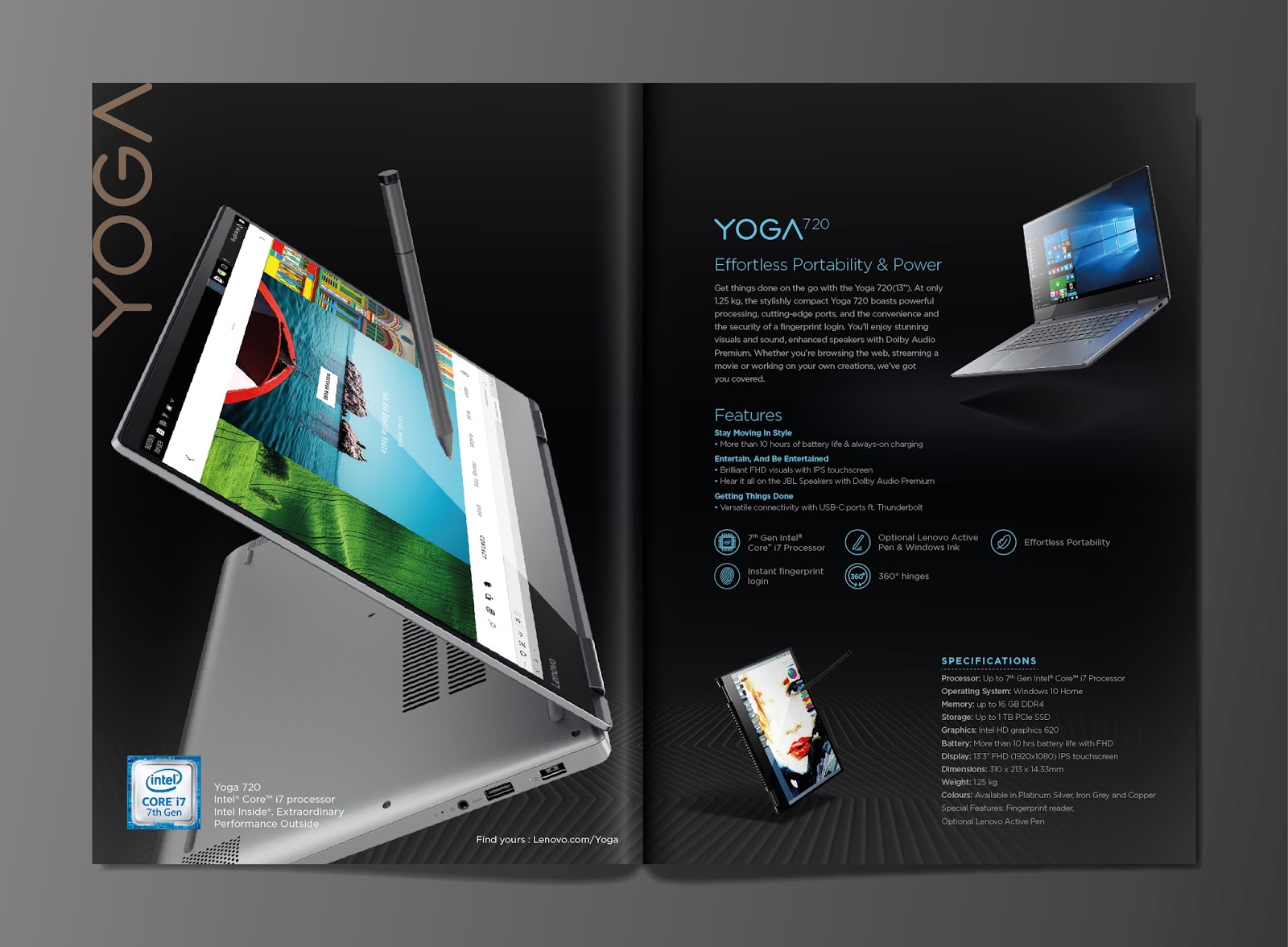 Just what I did.: Lenovo Premium Range Brochure India